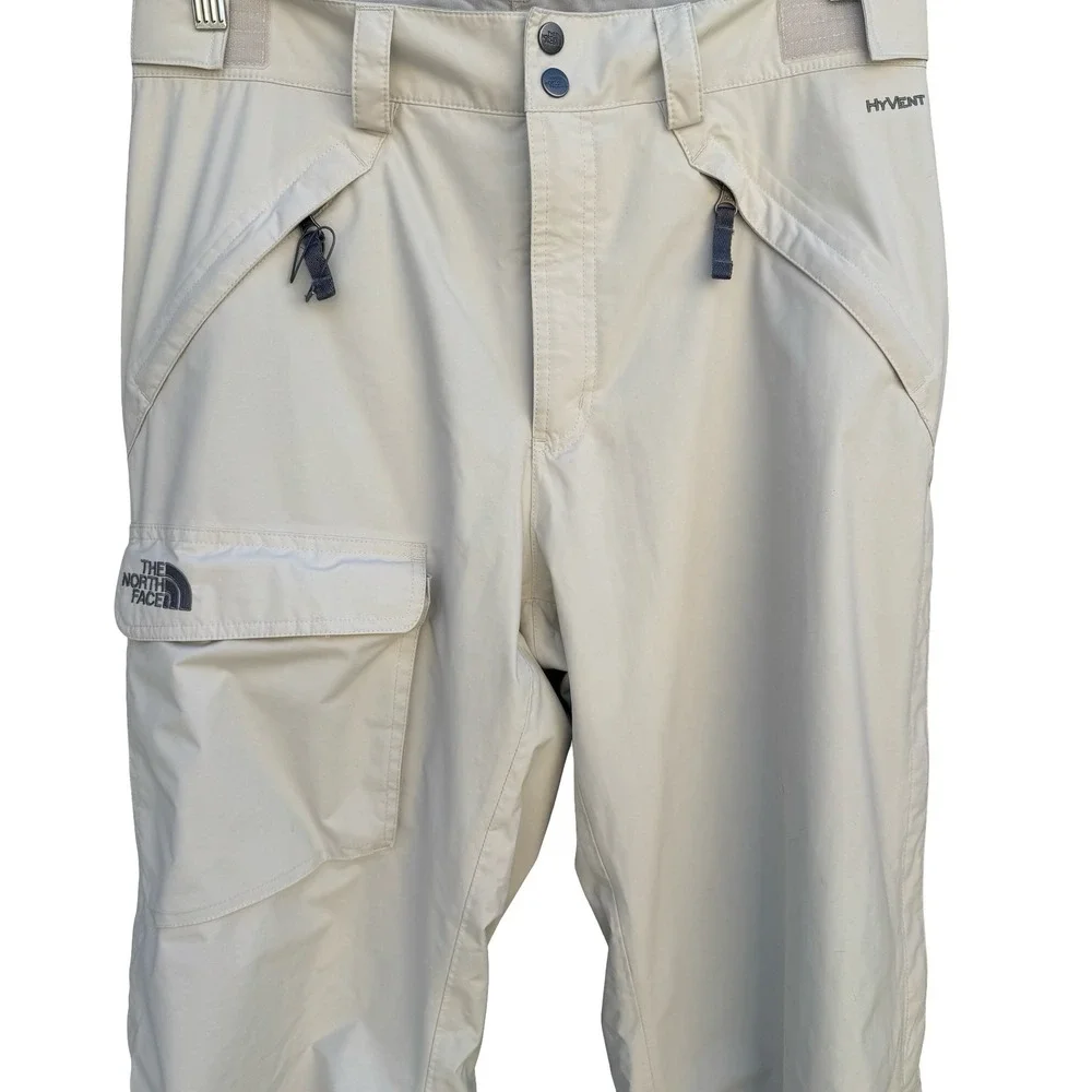North Face HyVent Mens M Tan Waterproof Cargo Hiking Ski Pant Snowboard Gorpcore